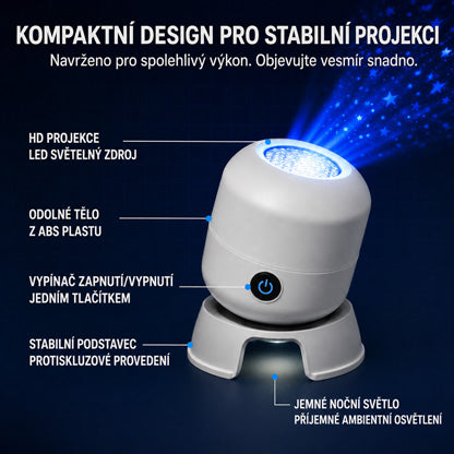 Poslední den – sleva 70 % 🔥 | REBYIPO® chytrý 5D holografický projektor hvězdné oblohy a oceánu 🌠